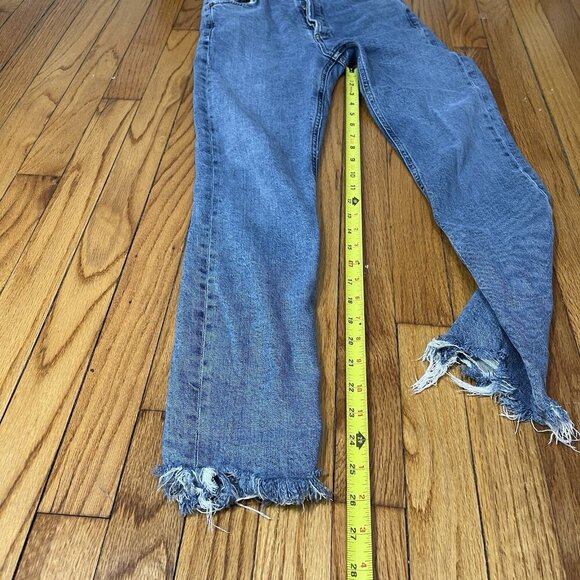 Agolde Nico High Rise Slim‎ Jeans in Rooted Blue Size 25 - Picture 6 of 8